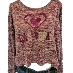 YMF Open Back Cropped Sweater Size XL